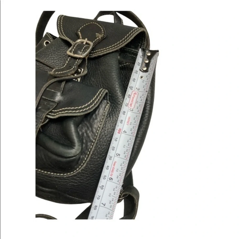 Roots Canada mini backpack black leather